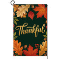 Fall Thanksgiving Thankful Garden Flag 12x18 Maple Leaves Acorns Yard Decor