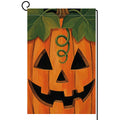 Fall Halloween Jack-o-Lantern Garden Flag 12x18 Carved Pumpkin Yard Decor