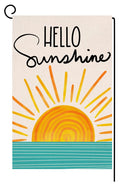 Hello Sunshine Summer Garden Flag 12x18 Vertical Double Sided Farmhouse Holiday Outside Decorations Burlap Yard Flag