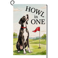Summer Dog Garden Flag 12x18 Vertical Double Sided Howl in One Spring Seasonal Holiday Outside Decorations Burlap Yard Flag