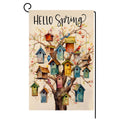 Spring Bird Garden Flag 12x18 Vertical Double Sided Floral Tree Farmhouse Holiday Outside Decorations Burlap Yard Flag