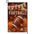 Fall Family and Football Garden Flag 12x18 Pumpkins Maple Leaves Yard Decor