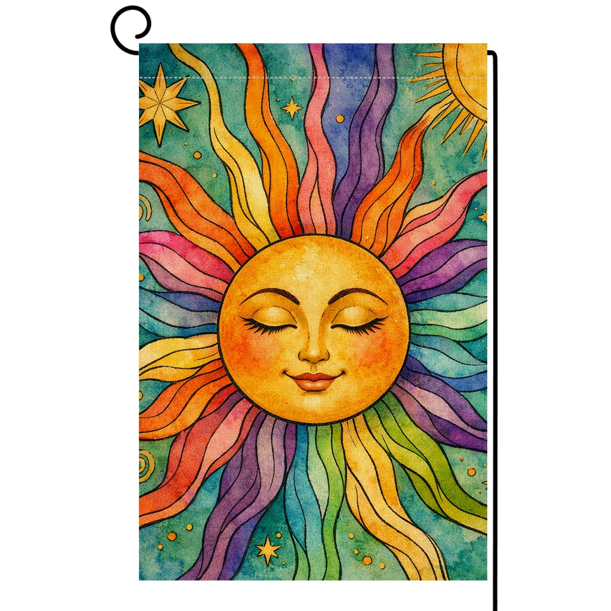 Summer Sunshine Garden Flag Vertical Double Sided Welcome Spring Farmhouse Holiday Outside Decorations Burlap Yard Flag