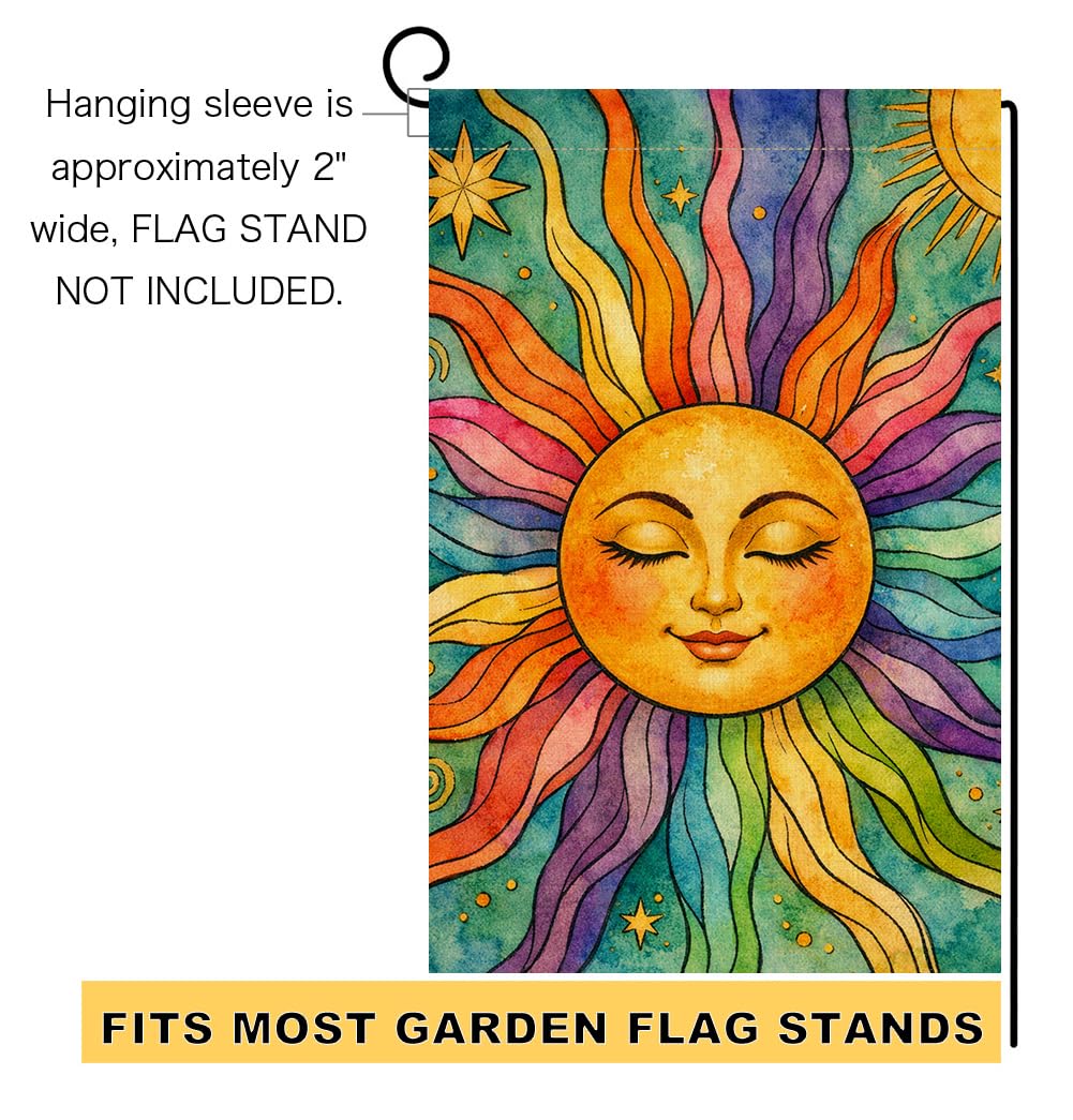Summer Sunshine Garden Flag Vertical Double Sided Welcome Spring Farmhouse Holiday Outside Decorations Burlap Yard Flag