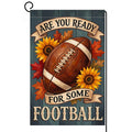 Fall Ready for Some Football Garden Flag 12x18 Sunflower Maple Yard Decor