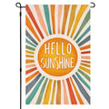 Hello Sunshine Summer Garden Flag 12x18 Vertical Double Sided Colorful Farmhouse Holiday Outside Decorations Burlap Yard Flag