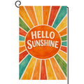 Hello Sunshine Summer Garden Flag 12x18 Vertical Double Sided Welcome Spring Farmhouse Holiday Outside Decorations Burlap Yard Flag