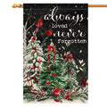 Christmas Trees Garden Flag 12x18 Vertical Double Sided Cardinal Bird Winter Holiday Outside Decorations Burlap Yard Flag